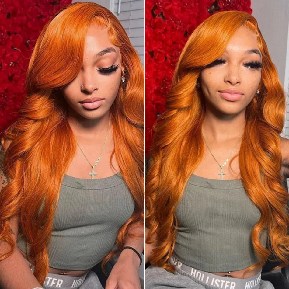 Ginger Orange HD Lace Front Wig