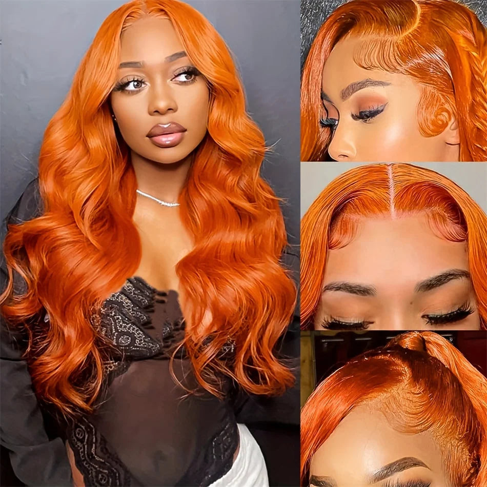 Ginger Orange HD Lace Front Wig