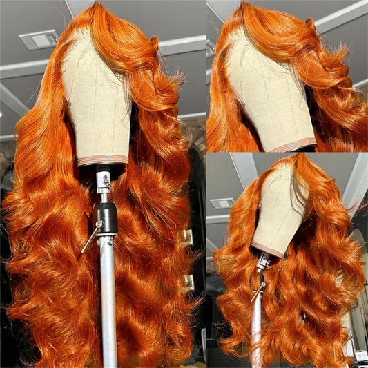 Ginger Orange HD Lace Front Wig