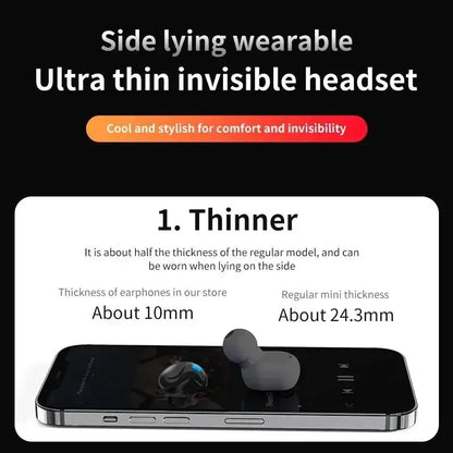 Wireless Sleeping Earphone Noise Reduction Invisible Earbuds