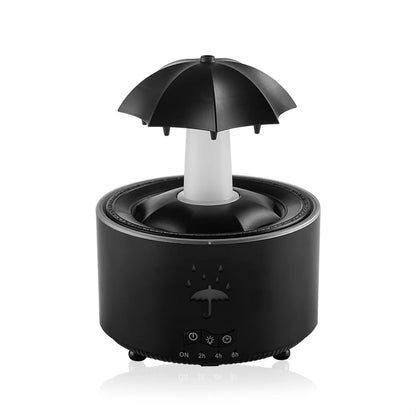 Cloud Rain Humidifier Raindrop Aroma Essential Oil Diffuserremote Control Night Light Desktop Fountain Water Drop Sound for Home