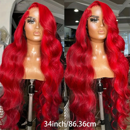 Super Hot Red Body Wave Wig